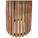 Τραπέζι Kenda ι Pakoworld Mindi Ξύλο σε Φυσική Απόχρωση Φ120x75εκ