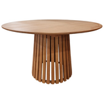 Τραπέζι Kenda ι Pakoworld Mindi Ξύλο σε Φυσική Απόχρωση Φ120x75εκ