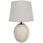 Επιτραπέζιο Φωτιστικό Lurata Inart ε27 Κεραμικό σε Μπεζ Απόχρωση Φ26x38εκ