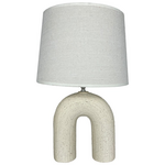 Επιτραπέζιο Φωτιστικό Archo Inart ε27 Κεραμικό σε Μπεζ Απόχρωση Φ30x45εκ