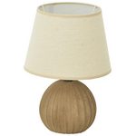 Επιτραπέζιο Φωτιστικό Melanie Inart ε14 Κεραμικό σε Γκρι Antique- Μπεζ Απόχρωση Φ22x30εκ