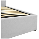 Κρεβάτι Dreamie Pakoworld με Αποθηκευτικό Χώρο Ύφασμα Γκρι 160x200εκ