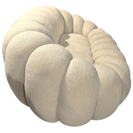 Καναπές Embrace Pakoworld Μπουκλέ Ύφασμα σε Μπεζ Απόχρωση 180x105x65εκ