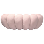 Καναπές Embrace Pakoworld Μπουκλέ Ύφασμα σε ροζ Απόχρωση 180x105x65εκ