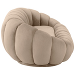 Καναπές Embrace Pakoworld Βελούδο σε Μπεζ  Απόχρωση 180x105x65εκ