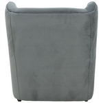 Πολυθρόνα Regalo Pakoworld Βελούδο σε Ανθρακί Απόχρωση 75x88x85εκ