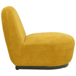 Πολυθρόνα Περιστρεφόμενη Zenny Pakoworld Υφασμα Κίτρινο 64x85x68εκ