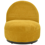 Πολυθρόνα Περιστρεφόμενη Zenny Pakoworld Υφασμα Κίτρινο 64x85x68εκ