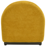 Πολυθρόνα Περιστρεφόμενη Zenny Pakoworld Υφασμα Κίτρινο 64x85x68εκ