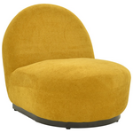 Πολυθρόνα Περιστρεφόμενη Zenny Pakoworld Υφασμα Κίτρινο 64x85x68εκ