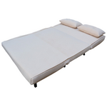 Καναπές-Κρεβάτι Josuane i Pakoworld Διθέσιος Βελούδο σε Γκρι Απόχρωση 122x80x81εκ