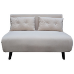 Καναπές-Κρεβάτι Josuane i Pakoworld Διθέσιος Βελούδο σε Γκρι Απόχρωση 122x80x81εκ