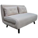 Καναπές-Κρεβάτι Josuane i Pakoworld Διθέσιος Βελούδο σε Γκρι Απόχρωση 122x80x81εκ