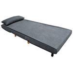 Πολυθρόνα-Κρεβάτι Josuane i Pakoworld Ύφασμα σε Ανθρακί Απόχρωση 78x80x81εκ