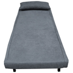 Πολυθρόνα-Κρεβάτι Josuane i Pakoworld Ύφασμα σε Ανθρακί Απόχρωση 78x80x81εκ