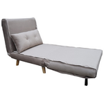 Πολυθρόνα-Κρεβάτι Josuane i Pakoworld Βελούδο σε Γκρι Απόχρωση 78x80x81εκ