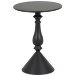 Βοηθητικό Τραπέζι Lalou Pakoworld Μέταλλο σε Μαύρη Απόχρωση Φ40x55εκ