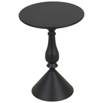 Βοηθητικό Τραπέζι Lalou Pakoworld Μέταλλο σε Μαύρη Απόχρωση Φ40x55εκ