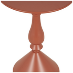 Βοηθητικό Τραπέζι Lalou Pakoworld Μέταλλο σε Απόχρωση Terracotta Φ40x55εκ