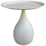 Βοηθητικό Τραπέζι Samino Pakoworld Μέταλλο σε Κρεμ Απόχρωση Φ39x42εκ