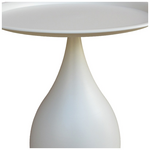 Βοηθητικό Τραπέζι Samino Pakoworld Μέταλλο σε Κρεμ Απόχρωση Φ39x42εκ