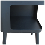 Βοηθητικό Τραπέζι Cubino Pakoworld Μέταλλο σε Μαύρη Απόχρωση 35x35x50εκ