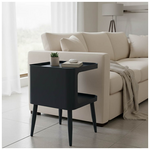 Βοηθητικό Τραπέζι Cubino Pakoworld Μέταλλο σε Μαύρη Απόχρωση 35x35x50εκ