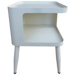 Βοηθητικό Τραπέζι Cubino Pakoworld Μέταλλο σε Κρεμ Απόχρωση 35x35x50εκ