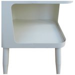 Βοηθητικό Τραπέζι Cubino Pakoworld Μέταλλο σε Κρεμ Απόχρωση 35x35x50εκ