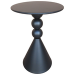 Βοηθητικό Τραπέζι Bilane Pakoworld Μέταλλο σε Μαύρη Απόχρωση Φ39x55εκ