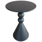 Βοηθητικό Τραπέζι Bilane Pakoworld Μέταλλο σε Μαύρη Απόχρωση Φ39x55εκ