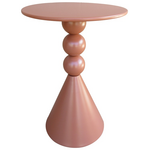 Βοηθητικό Τραπέζι Bilane Pakoworld Μέταλλο σε Terracotta Απόχρωση Φ39x55εκ