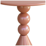 Βοηθητικό Τραπέζι Bilane Pakoworld Μέταλλο σε Terracotta Απόχρωση Φ39x55εκ