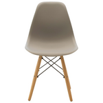 Καρέκλα Julita Pakoworld pp Cappuccino με Φυσικό Πόδι 46x52x80εκ