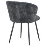 Καρέκλα Karg Pakoworld Γκρι Ύφασμα-Πόδι Μαύρο Μέταλλο 57x62x80εκ