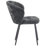 Καρέκλα Karg Pakoworld Γκρι Ύφασμα-Πόδι Μαύρο Μέταλλο 57x62x80εκ