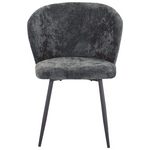 Καρέκλα Karg Pakoworld Γκρι Ύφασμα-Πόδι Μαύρο Μέταλλο 57x62x80εκ