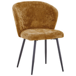 Καρέκλα Karg Pakoworld Camel Ύφασμα-Πόδι Μαύρο Μέταλλο 57x62x80εκ