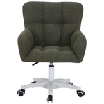 Καρέκλα Γραφείου Εργασίας Givole Pakoworld σε Λαδί Μπουκλέ Ύφασμα 55x55x75-84εκ