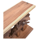 Κονσόλα Nasiol Inart Teak Ξύλο σε Φυσική Απόχρωση 120x40x75εκ