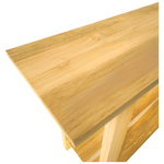 Κονσόλα Decoza Pakoworld Teak Ξύλο σε Φυσική Απόχρωση 140x40x80εκ