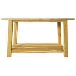 Κονσόλα Decoza Pakoworld Teak Ξύλο σε Φυσική Απόχρωση 140x40x80εκ