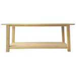 Κονσόλα Decoza Pakoworld Teak Ξύλο σε Φυσική Απόχρωση 200x40x80εκ