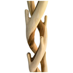 Καλόγερος Joint Pakoworld Suar Ξύλο σε Φυσική Απόχρωση 30x30x200εκ