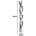 Καλόγερος Joint Pakoworld Suar Ξύλο σε Φυσική Απόχρωση 30x30x200εκ