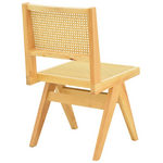 Καρέκλα Winslow Pakoworld Rubberwood-Rattan σε Φυσική Απόχρωση 46x58x80εκ