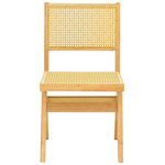 Καρέκλα Winslow Pakoworld Rubberwood-Rattan σε Φυσική Απόχρωση 46x58x80εκ