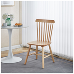 Καρέκλα Bristol Pakoworld Rubberwood σε Φυσική Απόχρωση 45x51x86εκ