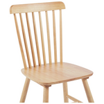 Καρέκλα Bristol Pakoworld Rubberwood σε Φυσική Απόχρωση 45x51x86εκ