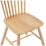 Καρέκλα Bristol Pakoworld Rubberwood σε Φυσική Απόχρωση 45x51x86εκ